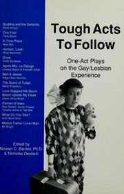 Cover of Tough acts to follow by Unknown