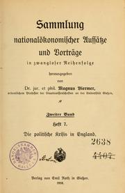 Front cover of Sammlung nationalökonomischer Aufsätze und Vorträge in Zwangloser Reihenfolge by Magnus Biermer