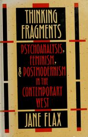 Cover of Thinking fragments by Jane Flax