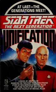 Front cover of Star Trek The Next Generation - Unification by Jeri Taylor