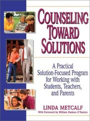 Front cover of Counseling toward solutions by Linda Metcalf