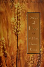 Front cover of Seeds of hope by Henri J. M. Nouwen