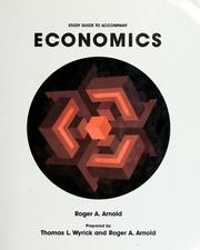 Front cover of Study guide to accompany Economics by Roger A. Arnold