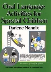 Front cover of Oral language activities for special children by Darlene Mannix