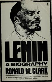 Cover of Lenin by Ronald W. Clark
