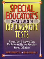 Cover of Special educator's complete guide to 109 diagnostic tests by Roger Pierangelo