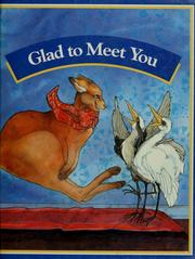 Front cover of Glad to meet you by Theodore Clymer