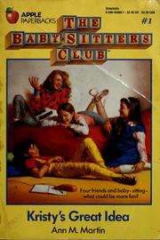 Front cover of Kristy's Great Idea by Ann M. Martin