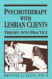 Front cover of Psychotherapy with lesbian clients by Kristine L. Falco