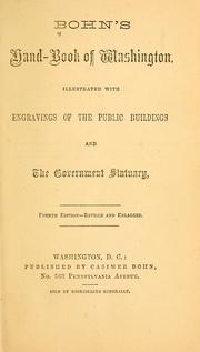 Front cover of Bohn's hand-book of Washington by Charles Lanman