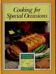 Front cover of Cooking for special occasions. by Sontheimer Foundation