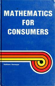 Cover of Mathematics for Consumers by Kathleen M. Harmeyer