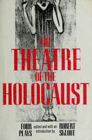 Cover of The Theatre of the Holocaust by Shimon Wincelberg