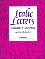 Cover of Italic letters by Inga Dubay
