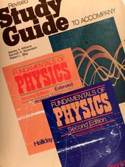 Cover of Student study guide to accompany Fundamentals of physics, second edition, second edition extended and Physics, parts 1 and 2 by Stanley A. Williams