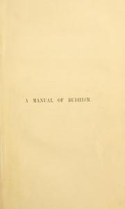 Cover of A manual of Budhism, in its modern development by Robert Spence Hardy