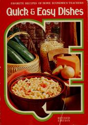 Cover of Quick and easy dishes by Favorite Recipes Press