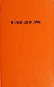 Front cover of Introduction to drama by Louise G. Stevens