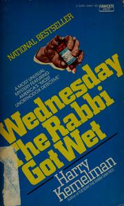 Cover of Wednesday the rabbi got wet by Harry Kemelman