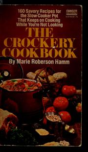 Front cover of Crockery Cookbook by Marie Roberson Hamm