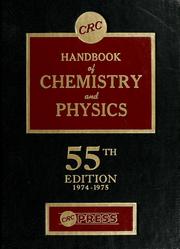 Front cover of CRC handbook of chemistry and physics by Robert C. Weast
