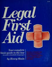 Cover of Legal first aid by Henry Shain