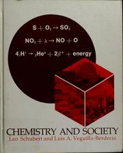 Front cover of Chemistry and society by Leo Schubert
