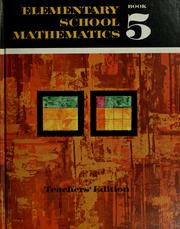 Cover of Elementary school mathematics by Robert E. Eicholz