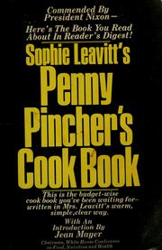 Cover of Sophie Leavitt's penny pincher's cook book by Sophie Leavitt