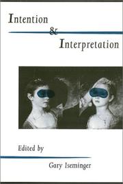 Cover of Intention and interpretation by Gary Iseminger