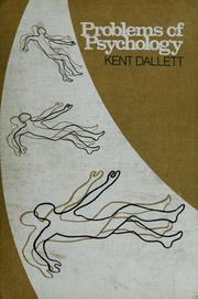 Front cover of Problems of psychology by Kent M. Dallett