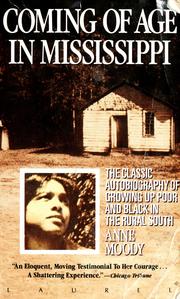 Cover of Coming of age in Mississippi by Anne Moody