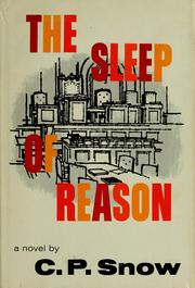 Front cover of The sleep of reason by C. P. Snow