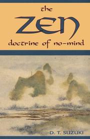 Cover of The Zen doctrine of no-mind by Daisetsu Teitaro Suzuki