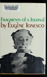 Cover of Journal en miettes by Eugène Ionesco