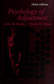 Front cover of Psychology of adjustment by James M. Sawrey