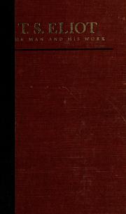 Cover of T.S. Eliot by Allen Tate
