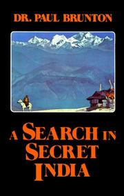 Cover of A search in secret India by Paul Brunton