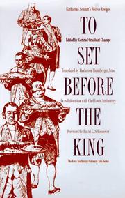 Front cover of To set before the king by Gertrud Graubart Champe