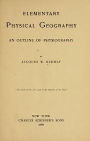 Cover of Elementary physical geography by Redway, Jacques Wardlaw