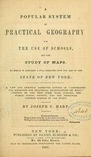 Front cover of A popular system of practical geography ... by Joseph C. Hart