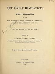 Cover of Our great benefactors by Samuel Adams Drake