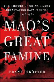 Cover of Mao's great famine by Frank Dikötter