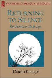 Front cover of Returning to silence by Dainin Katagiri