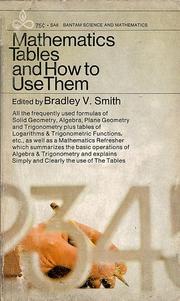 Front cover of Mathematics tables and how to use them by Bradley V. Smith