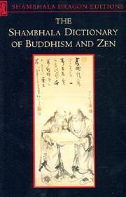 Cover of The Shambhala dictionary of Buddhism and Zen by Shambhala
