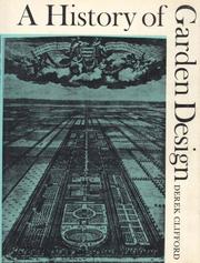 Cover of A history of garden design by Derek Plint Clifford