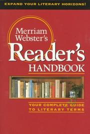 Cover of Merriam-Webster's Reader's handbook by Merriam-Webster