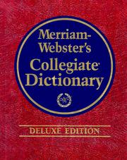 Cover of Merriam-Webster's collegiate dictionary by Merriam-Webster