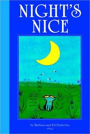 Cover of Night's nice by Barbara Emberley